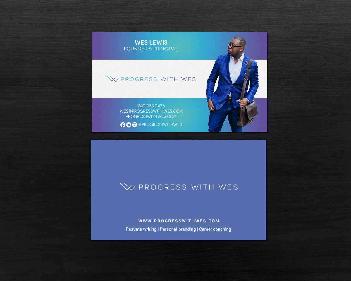 Business Card Design by chandrayaan.creative for Wes Lewis | Design #18182113