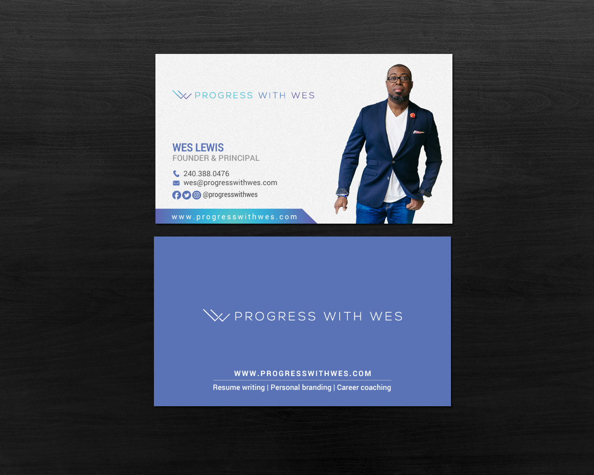 Business Card Design by chandrayaan.creative for Wes Lewis | Design #18192273
