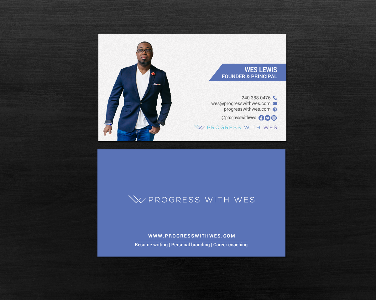 Business Card Design by chandrayaan.creative for Wes Lewis | Design #18192274