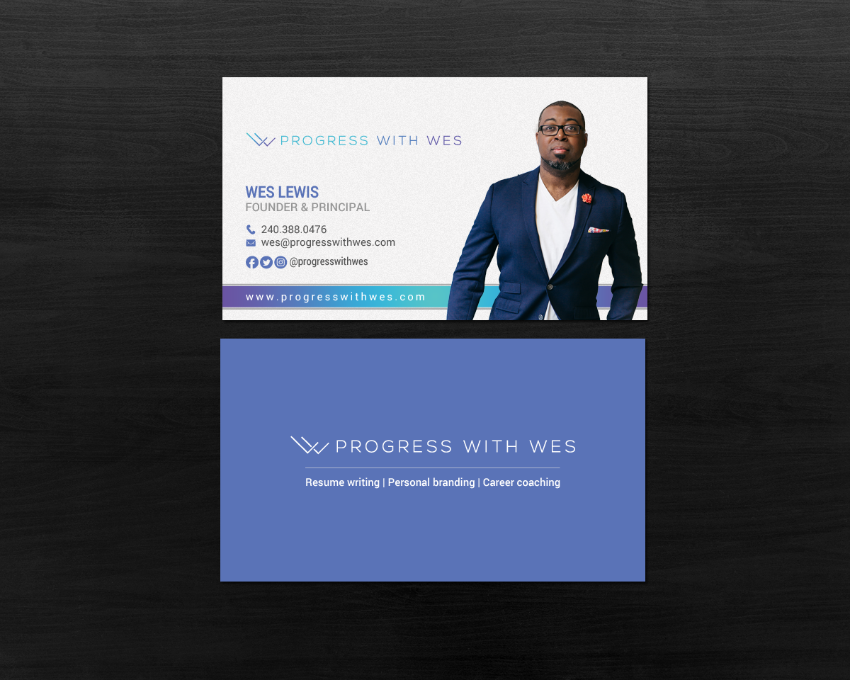 Business Card Design by chandrayaan.creative for Wes Lewis | Design #18192275