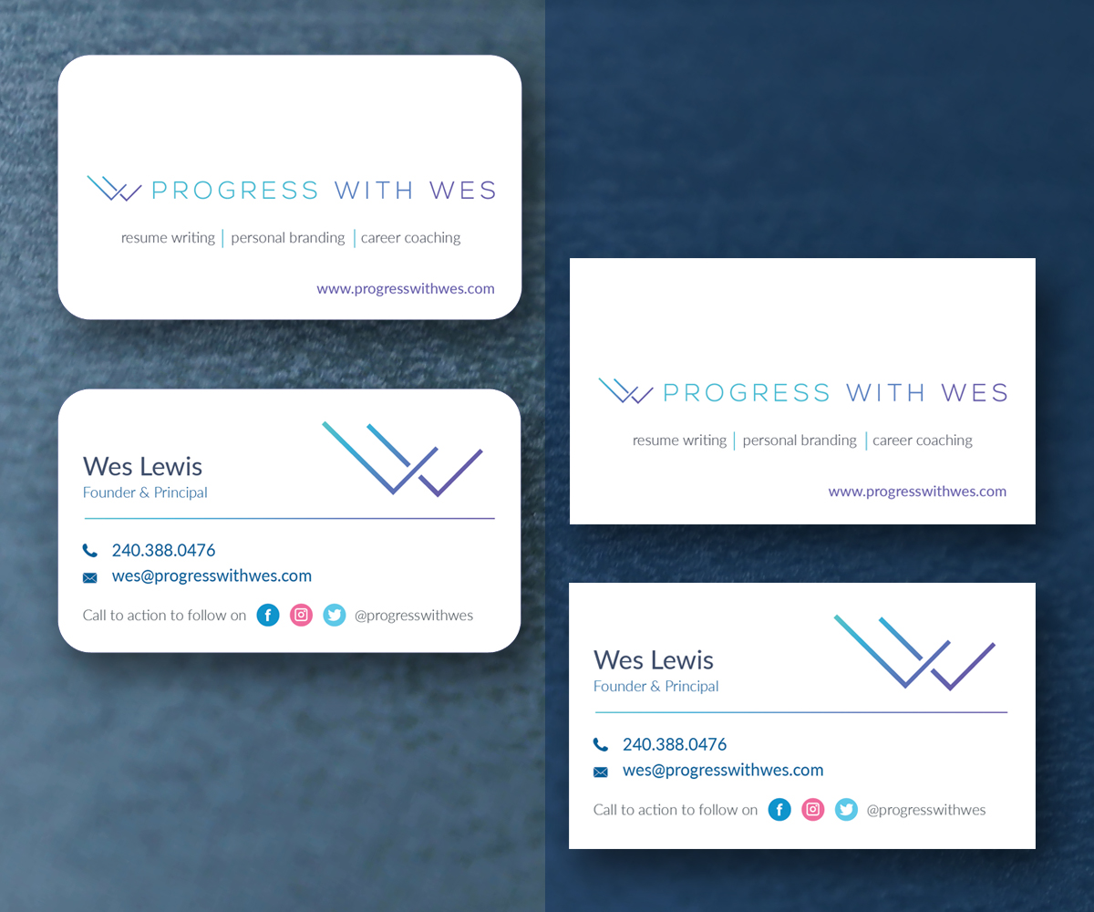 Business Card Design by M6G for Wes Lewis | Design #18207663