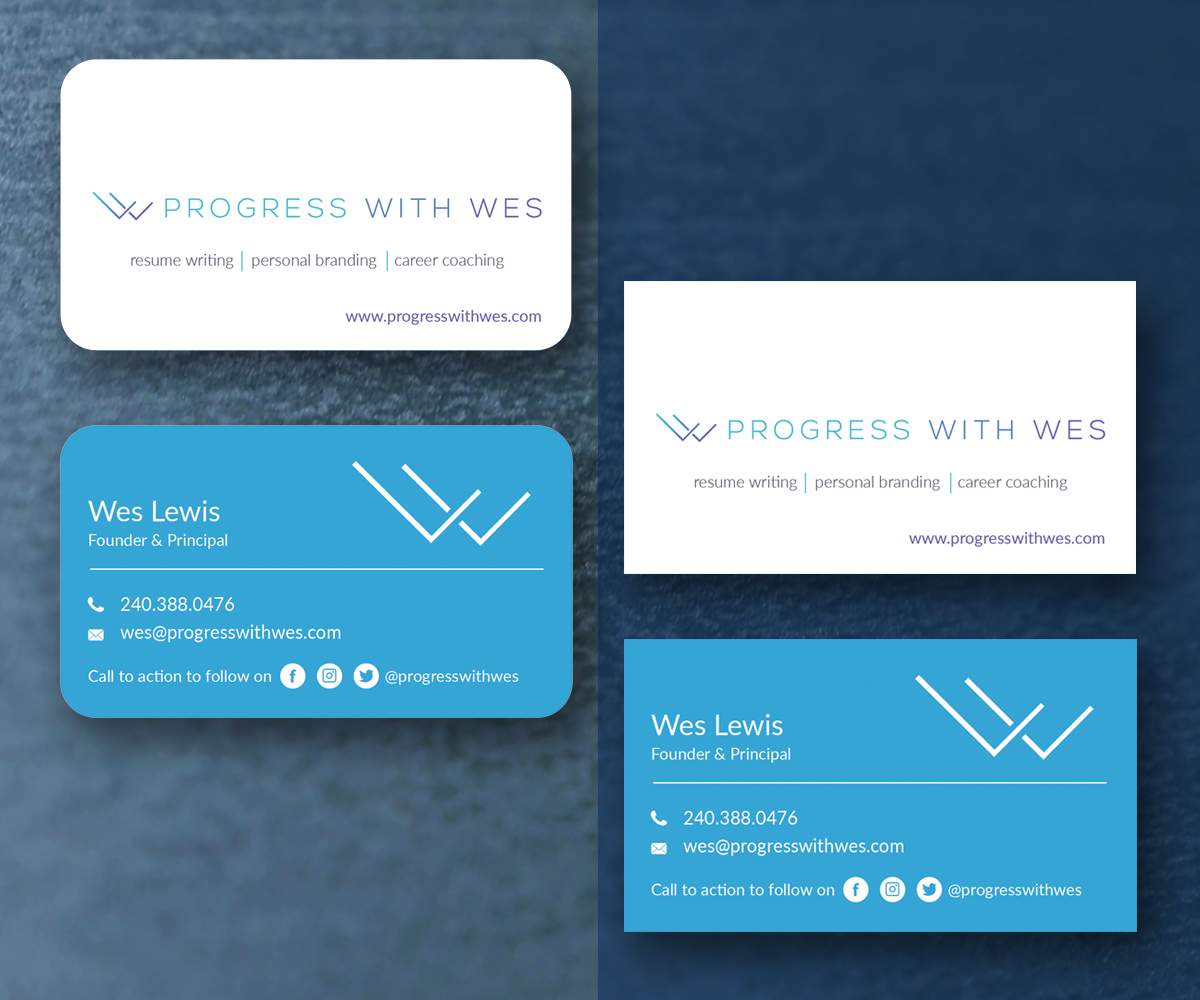 Business Card Design by M6G for Wes Lewis | Design #18207711