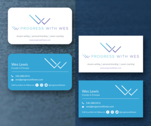 Business Card Design by M6G for Wes Lewis | Design: #18207723