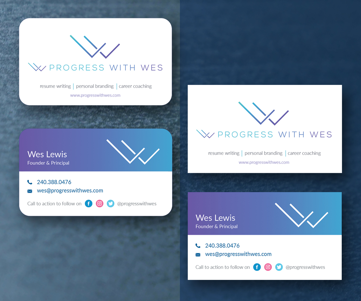 Business Card Design by M6G for Wes Lewis | Design #18207747