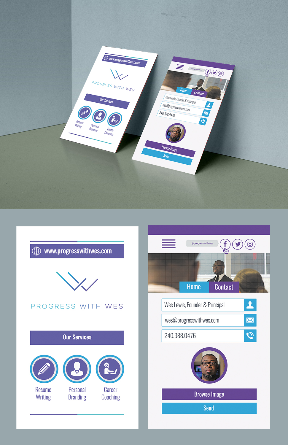 Business Card Design by mohamed 30 for Wes Lewis | Design #18222979