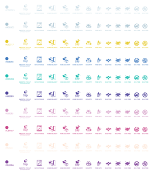 Playful icons to be used on website | Graphic Design by neboica