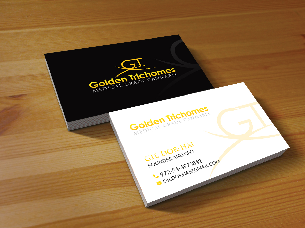 Visitenkarten-Design von Creations Box 2015 für Golden Trichomes | Design #18201137
