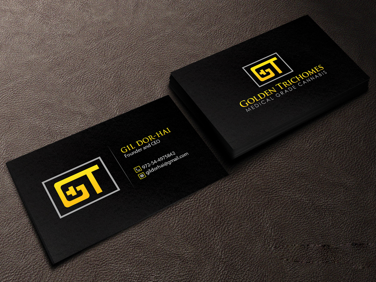 Business Card Design by Creations Box 2015 for Golden Trichomes | Design #18201138