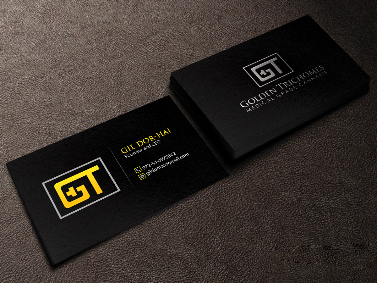 Business Card Design by Creations Box 2015 for Golden Trichomes | Design #18201139