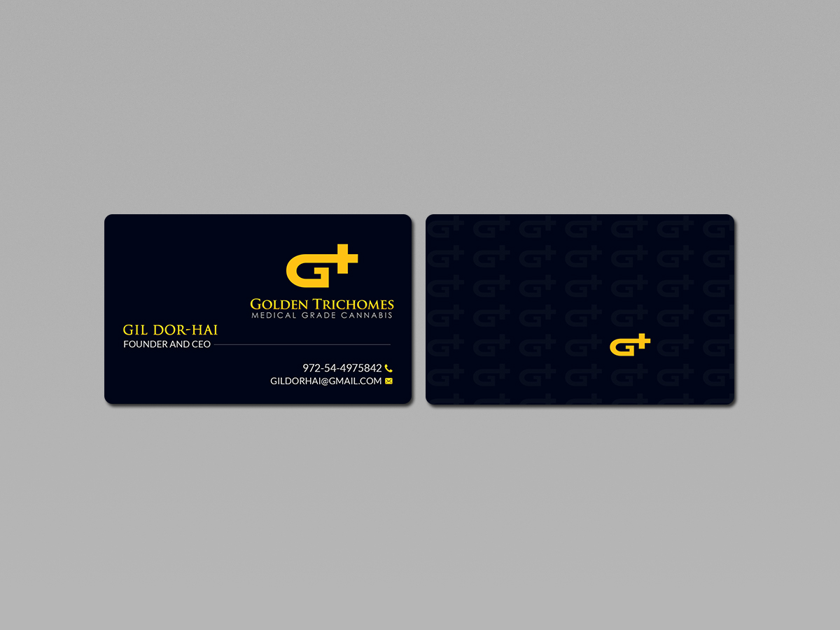 Business Card Design by Creations Box 2015 for Golden Trichomes | Design #18201165