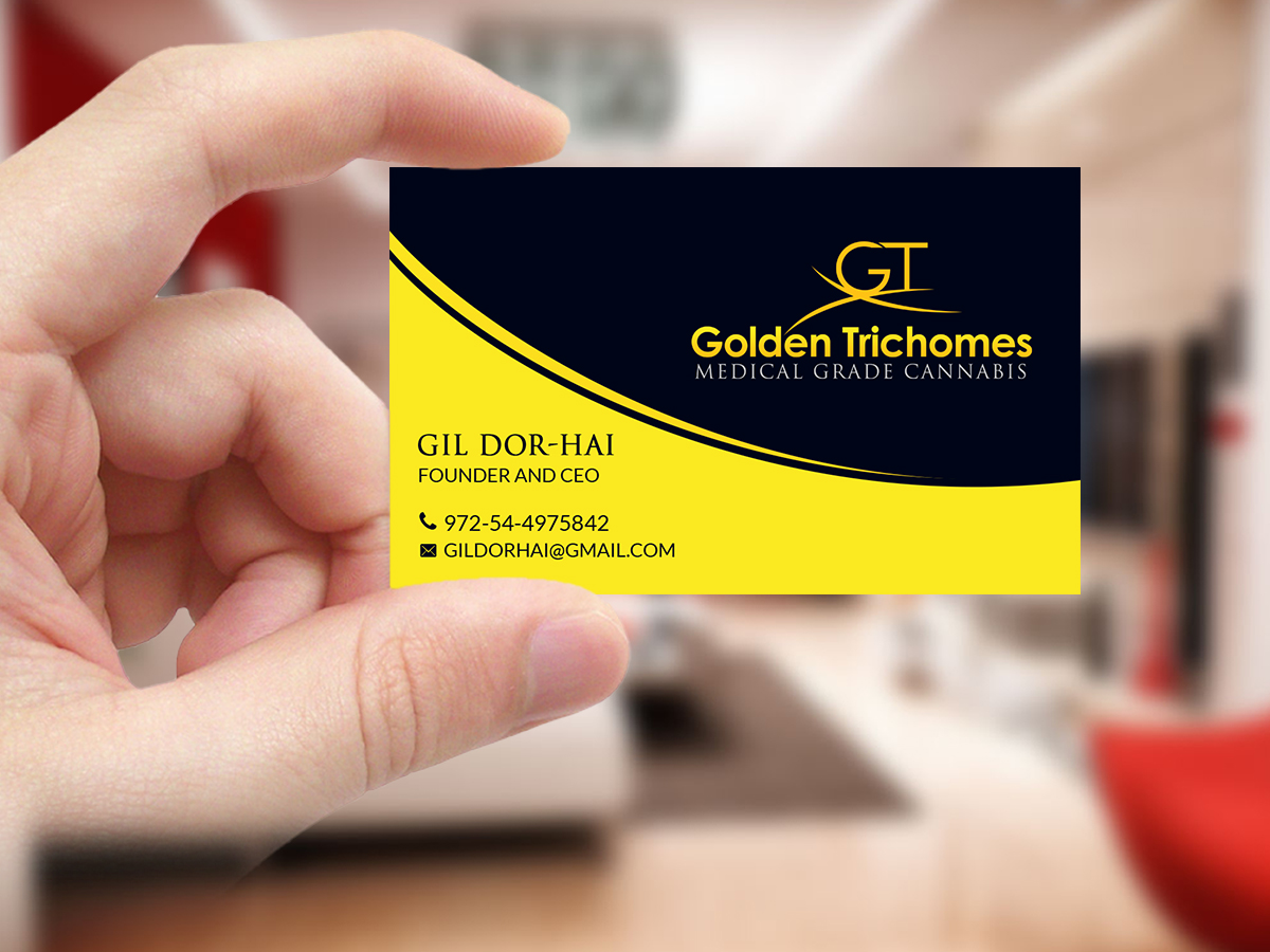 Business Card Design by Creations Box 2015 for Golden Trichomes | Design #18201167