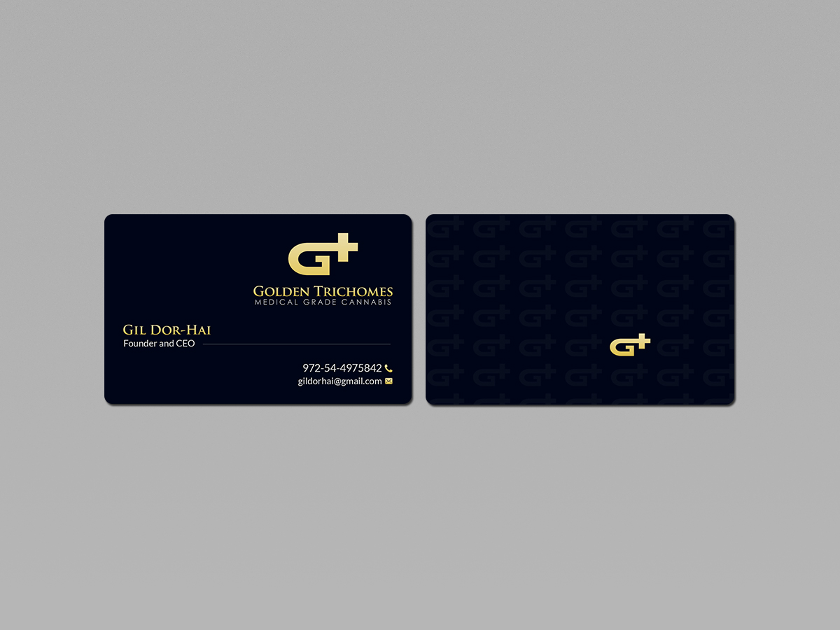 Business Card Design by Creations Box 2015 for Golden Trichomes | Design #18300883