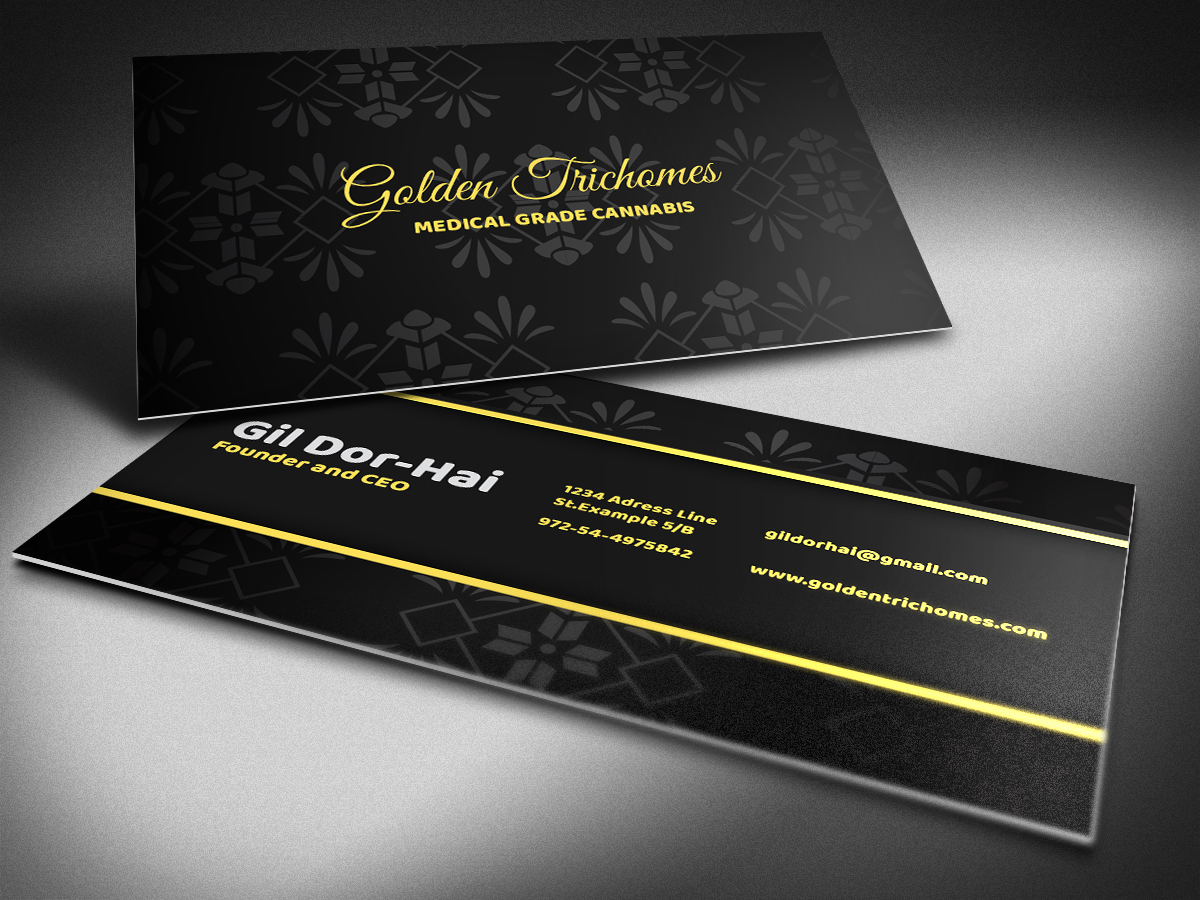 Business Card Design by rahulkachhad for Golden Trichomes | Design #18320283