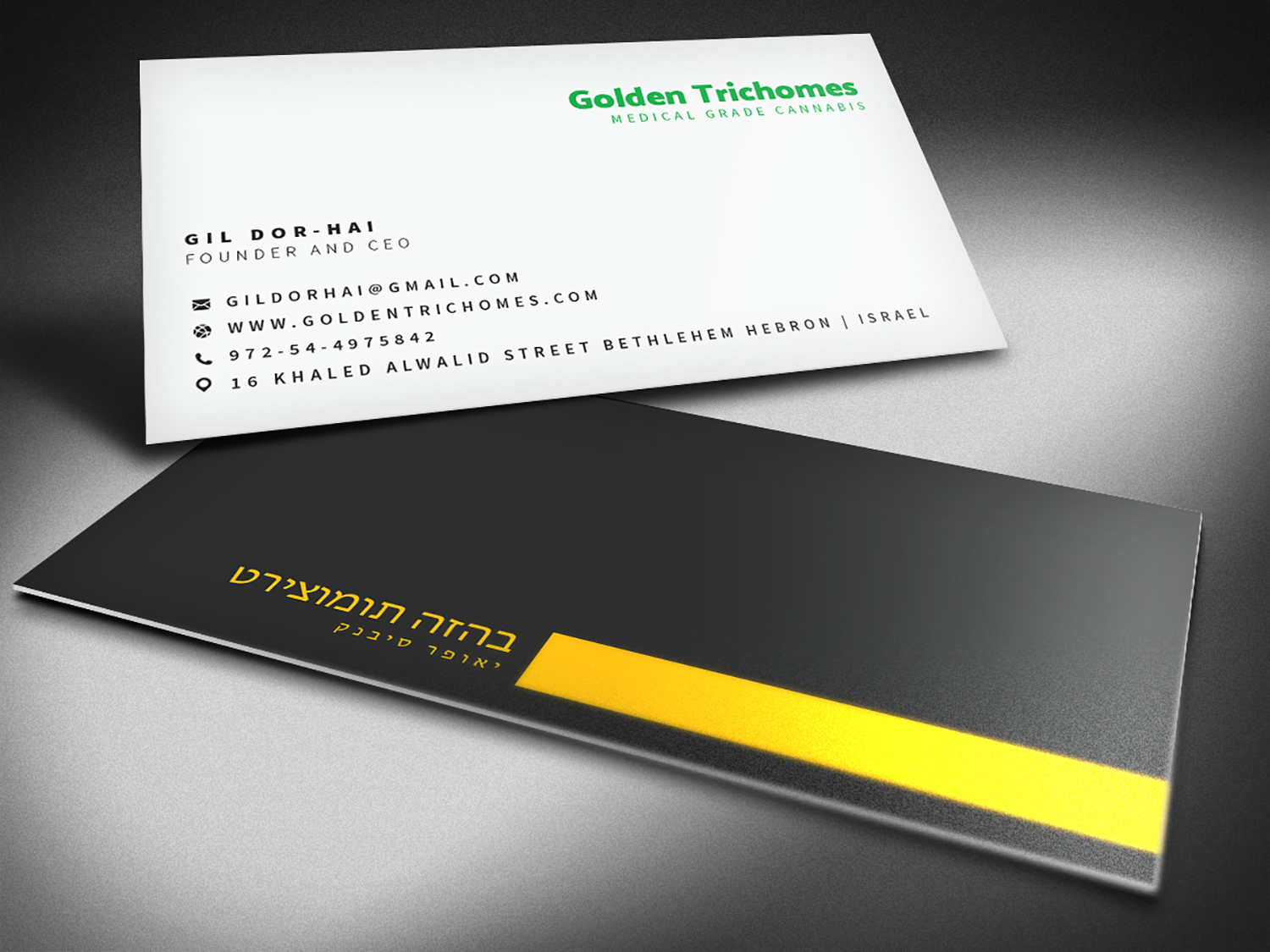 Business Card Design by rahulkachhad for Golden Trichomes | Design #18320901