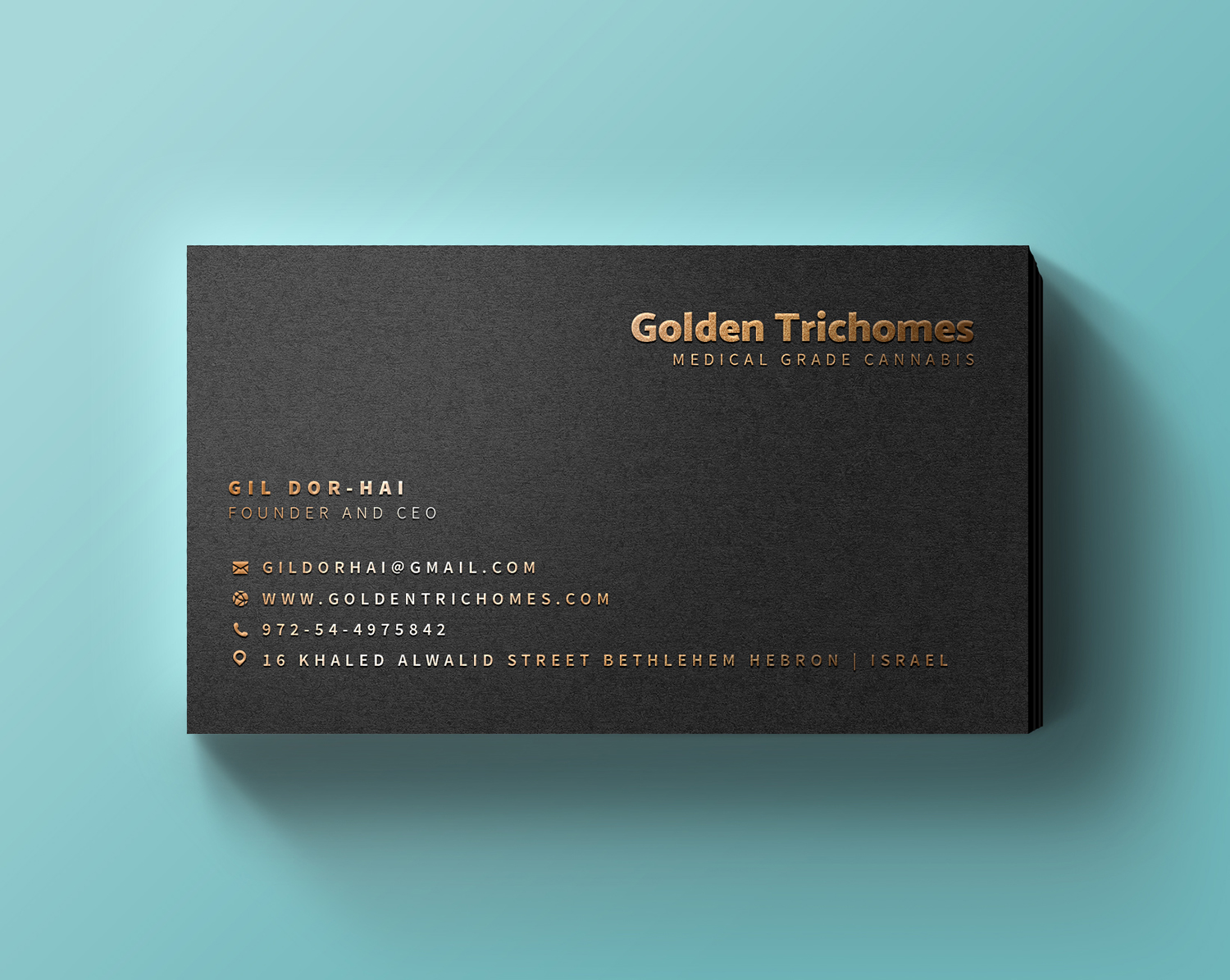 Business Card Design by rahulkachhad for Golden Trichomes | Design #18320906