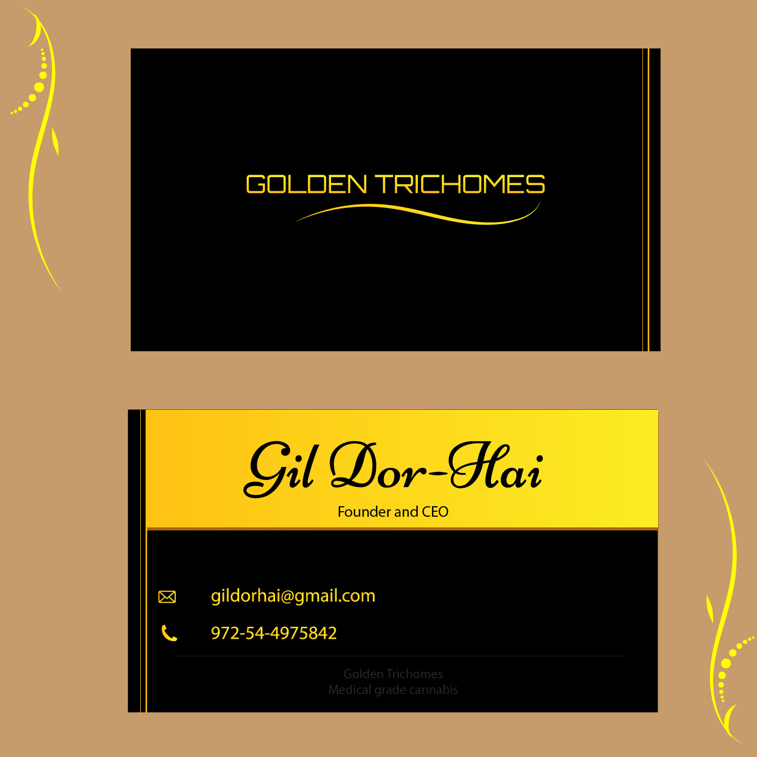 Business Card Design by LimboCreative for Golden Trichomes | Design #18275167