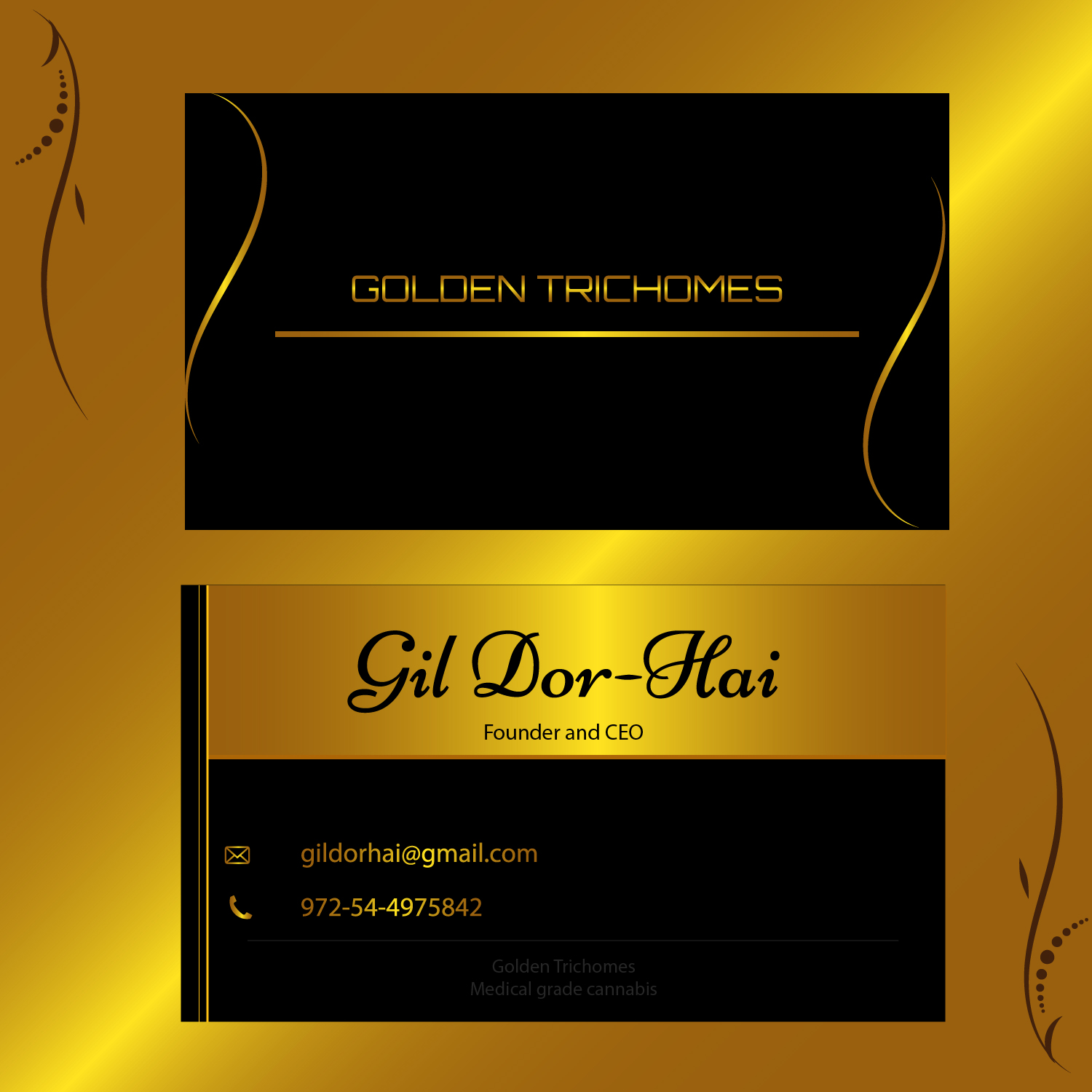Diseño de Tarjeta de Presentación por LimboCreative para Golden Trichomes | Diseño #18278408