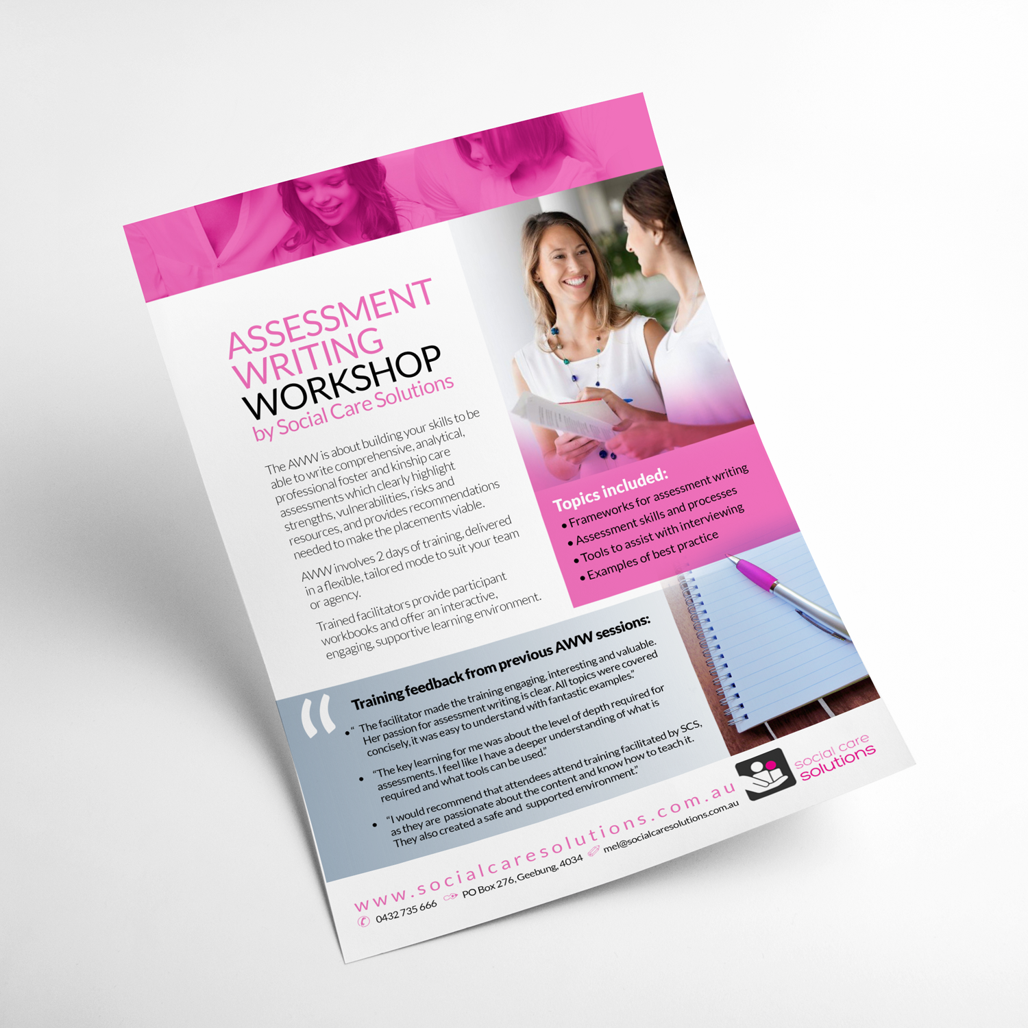 Diseño de Flyer por see why para Social Care Solutions | Diseño #18211116