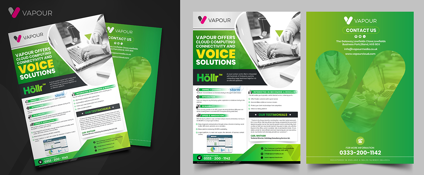 Diseño de Flyer por SAI DESIGNS para Vapour Cloud | Diseño #18268533