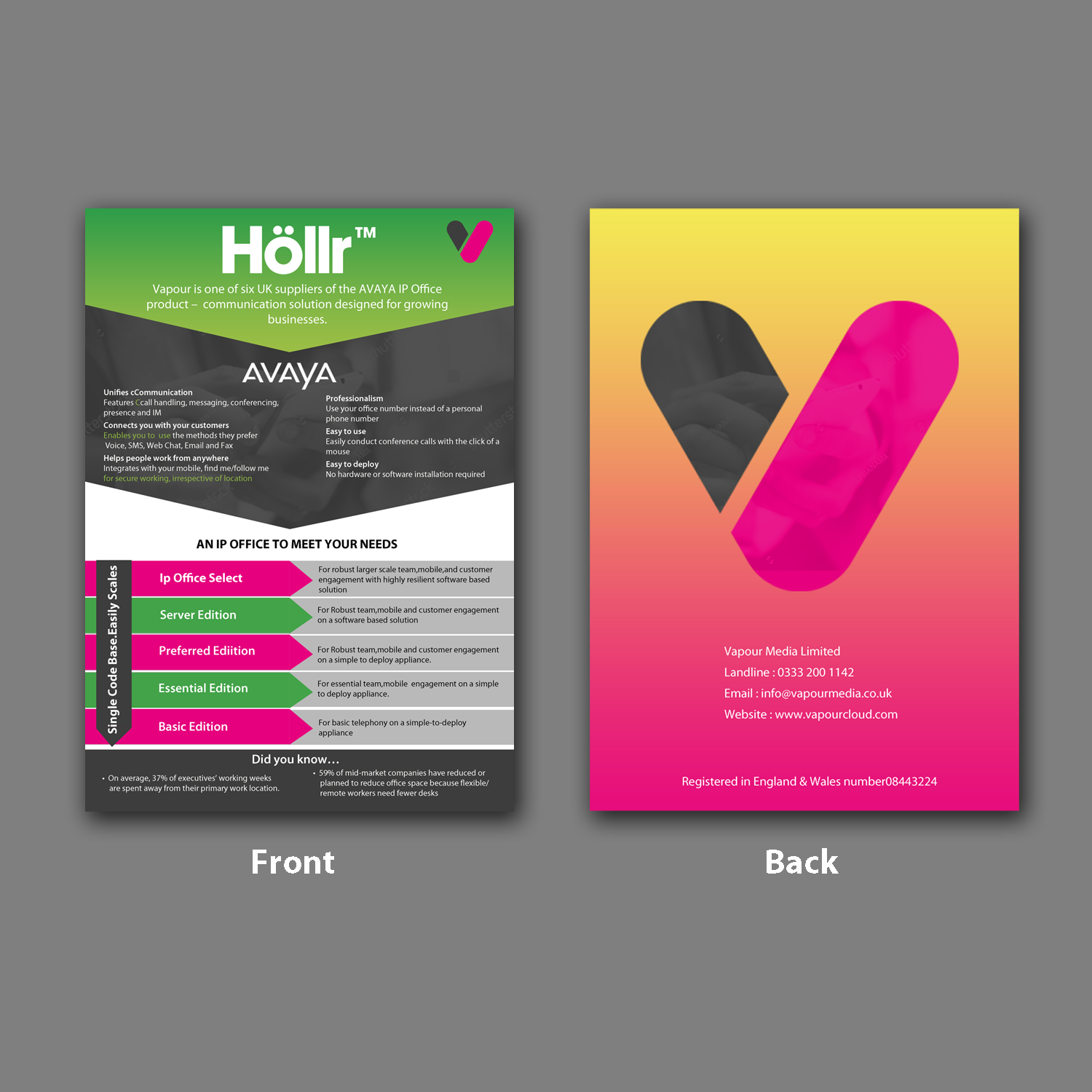 Flyer Design by Schöpfer for Vapour Cloud | Design #18195808