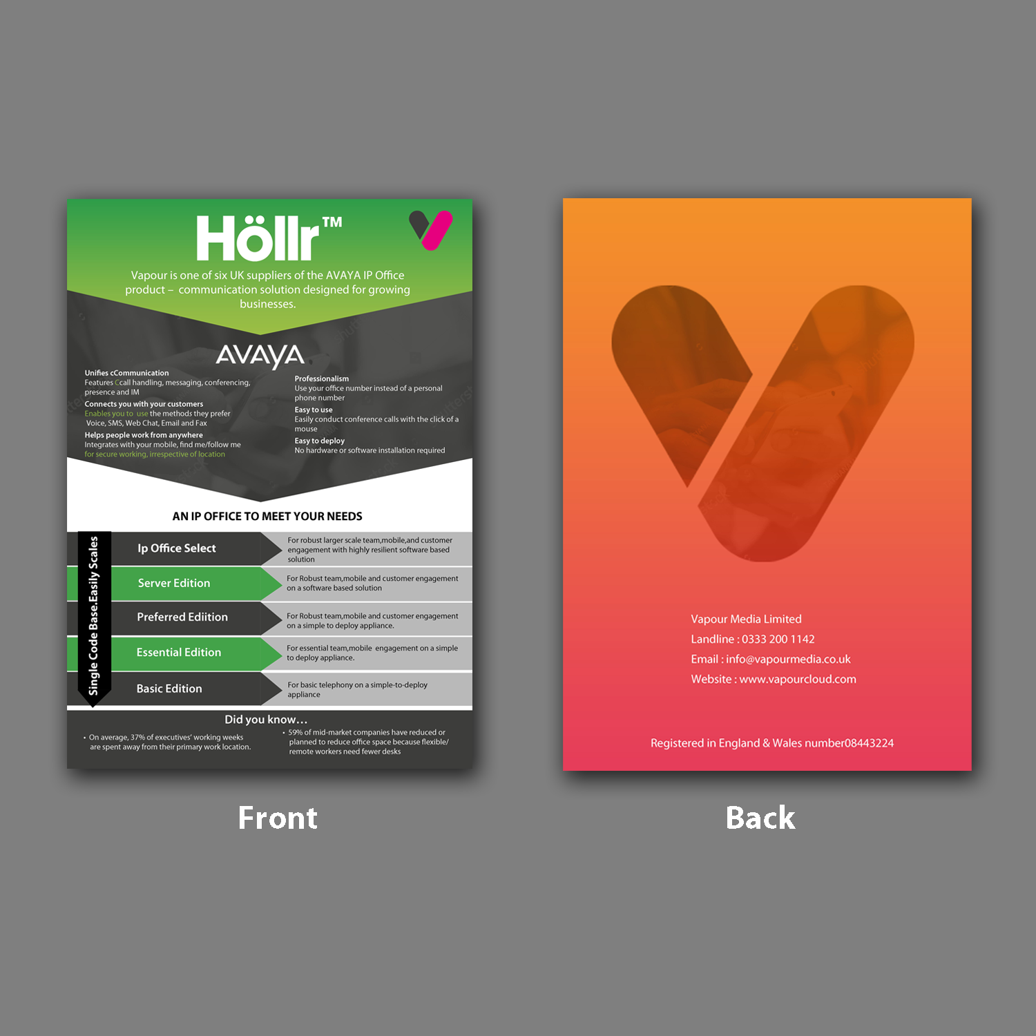 Flyer Design by Schöpfer for Vapour Cloud | Design #18204640