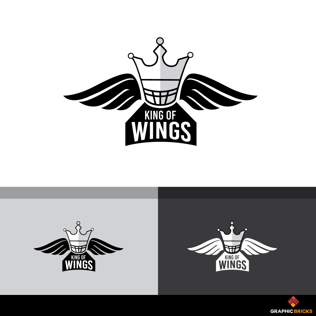Diseño de Logo por Graphic Bricks para king of wings | Diseño #18191911