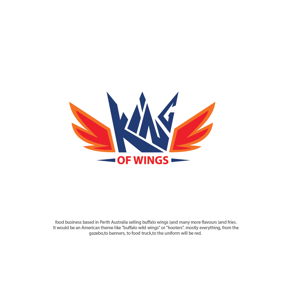 Logo Design by Teamtruncatus for king of wings | Design #18251655