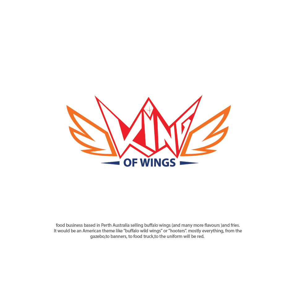 Logo Design by Teamtruncatus for king of wings | Design #18251887