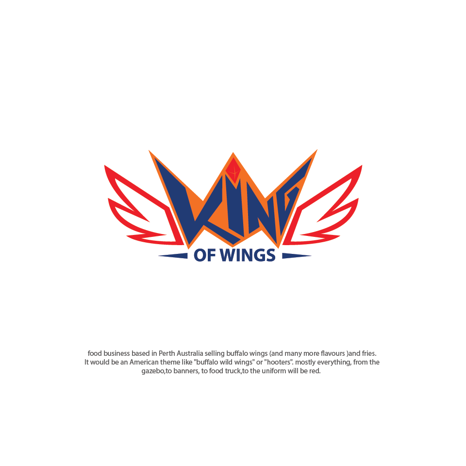 Logo Design by Teamtruncatus for king of wings | Design #18251891