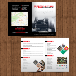 Marketing Brochure for Electric Motor Service Industry  | Diseño de Brochure por chandrayaan.creative