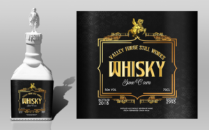 label for a bottle of Whiskey. | Label Design by SAI DESIGNS