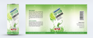 Can design for new all natural low calorie spiked lemonade | Diseño de Empaque por SAI DESIGNS