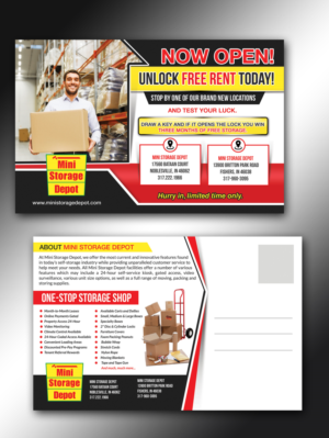 Self Storage Company Needs Postcard Design & Flyer Needed | Postcard Design by innovative earth