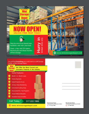 Self Storage Company Needs Postcard Design & Flyer Needed | Postcard Design by Schöpfer