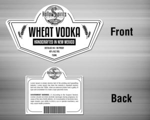 Hollow Spirits Alcohol Bottle Design | Design Emballage par TSU Creations