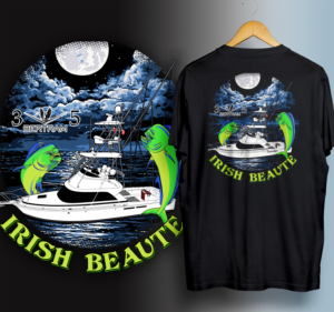 Awesome T-shirt design for fishing boat | Design de T-shirt par 99.degree