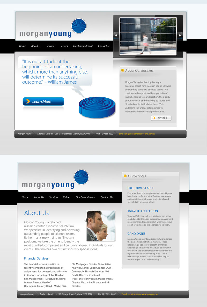 Web Design by LFS Designs for magnetik | Design #48829