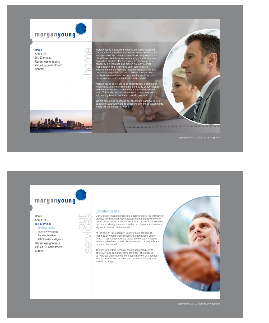 Web Design by logoclinic for magnetik | Design #48333