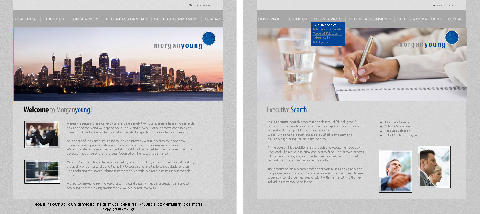 Web Design by CADISgt for magnetik | Design #48991