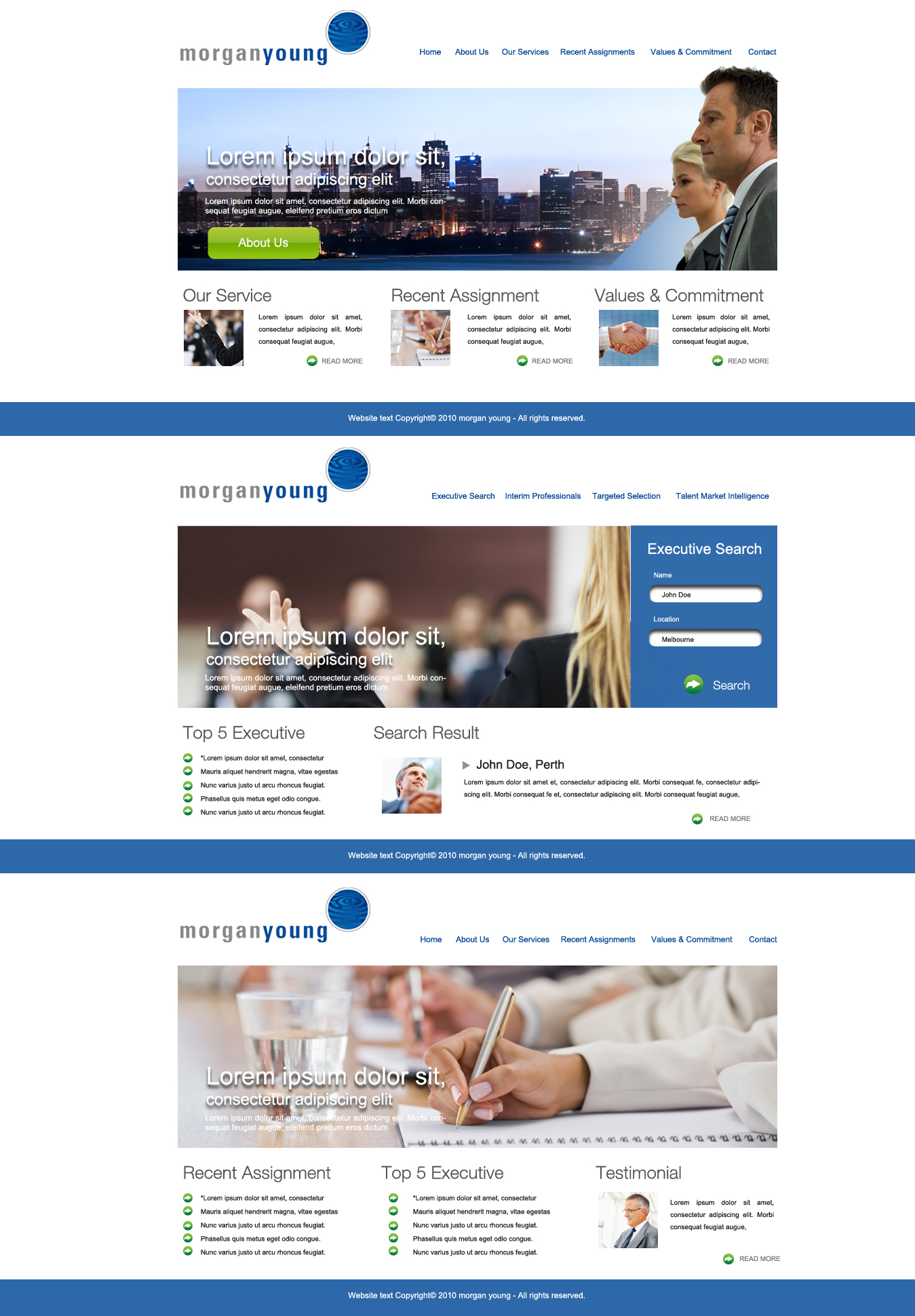 Web Design by weathered83 for magnetik | Design #47823