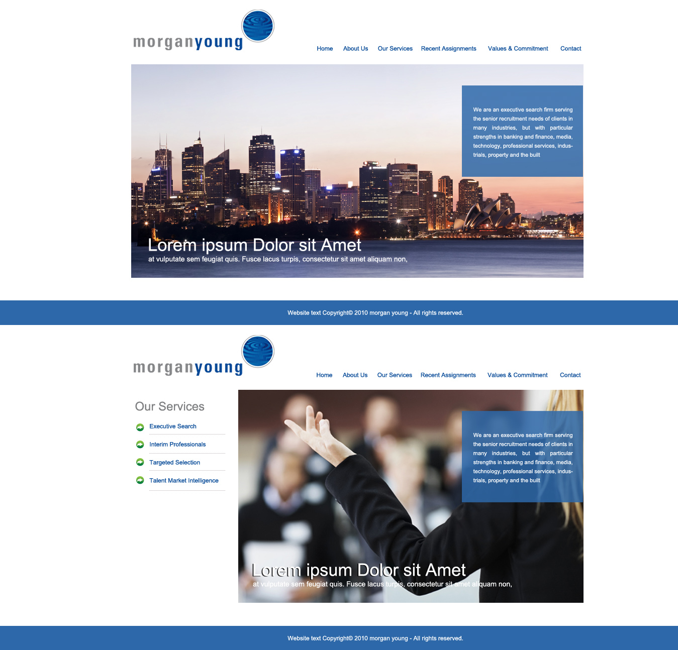 Web Design by weathered83 for magnetik | Design #48147