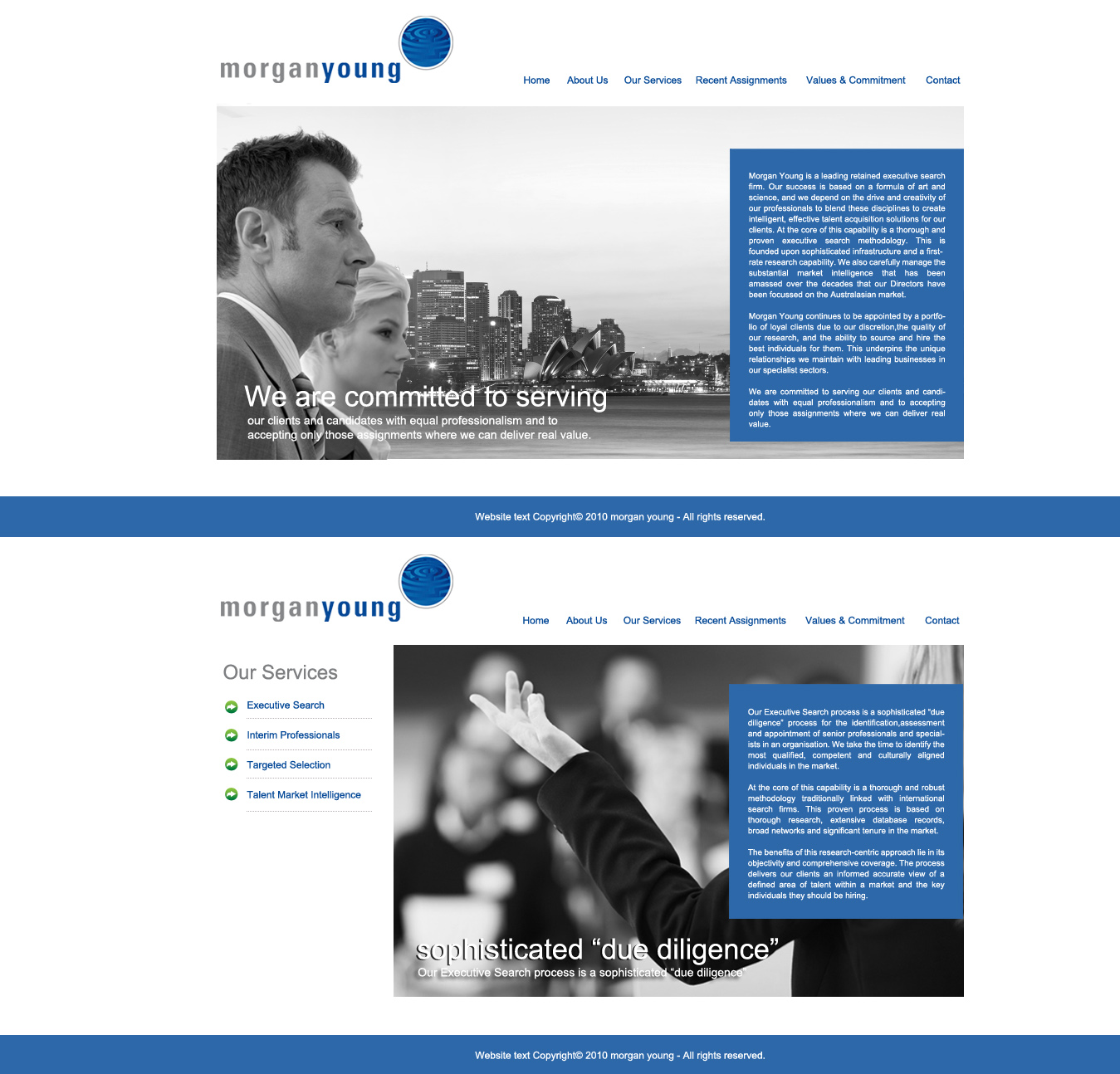 Web Design by weathered83 for magnetik | Design #48552