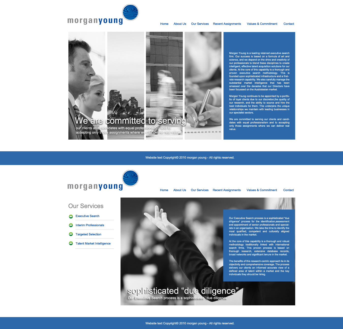 Web Design by weathered83 for magnetik | Design #48566