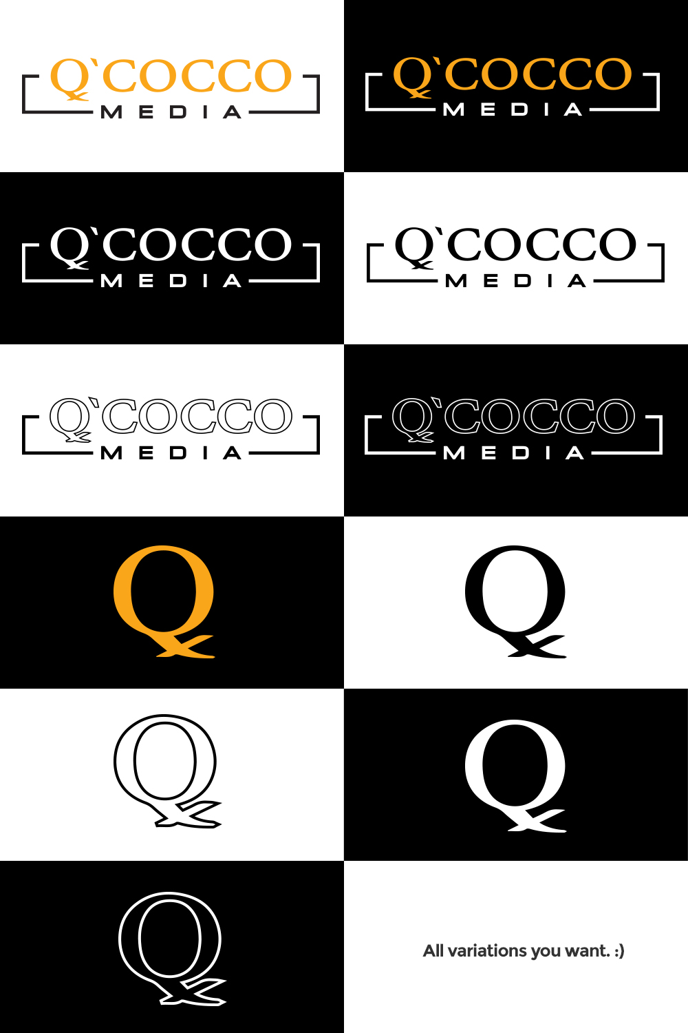 Logo Design by BEAT RIX for Q'Cocco Media | Design: #18277710