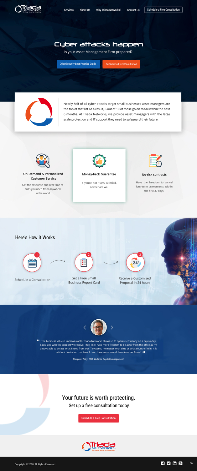 Wordpress Design by pb for Triada Networks LLC | Design #18204048