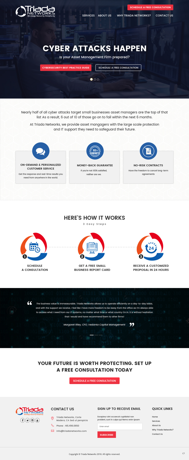 Wordpress Design by pb for Triada Networks LLC | Design #18204052