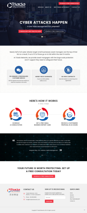 Wordpress Design by pb for Triada Networks LLC | Design: #18204052