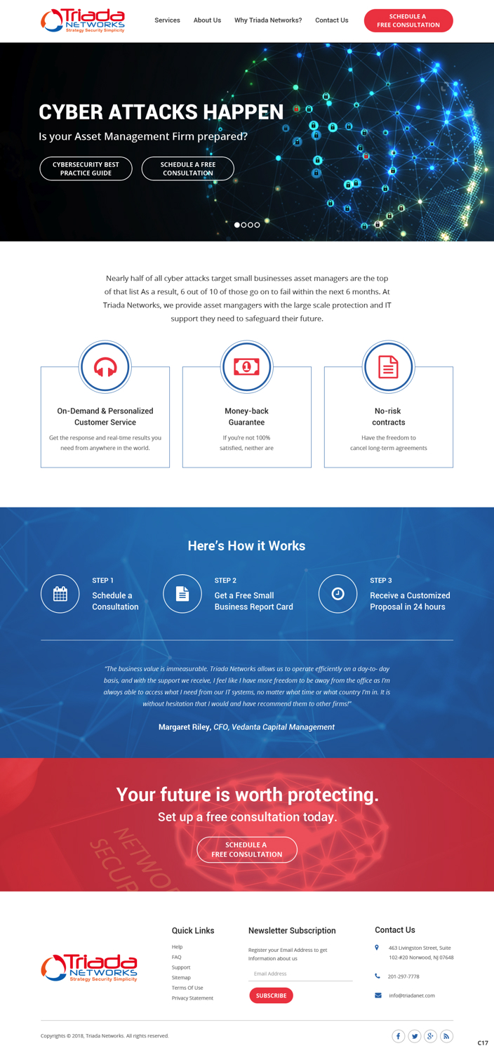 Wordpress Design by pb for Triada Networks LLC | Design #18204059