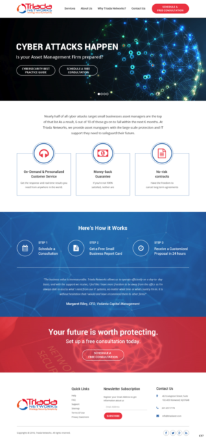 Wordpress Design by pb for Triada Networks LLC | Design: #18204059