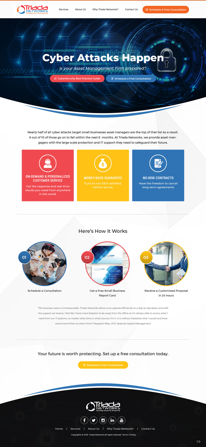 Diseño Wordpress por pb para Triada Networks LLC | Diseño #18211930